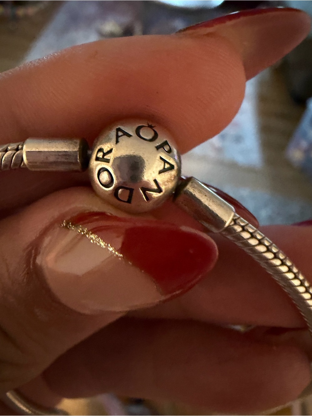 Pandora Moments Ball Clasp Snake Chain Necklace - Picture 2 of 3